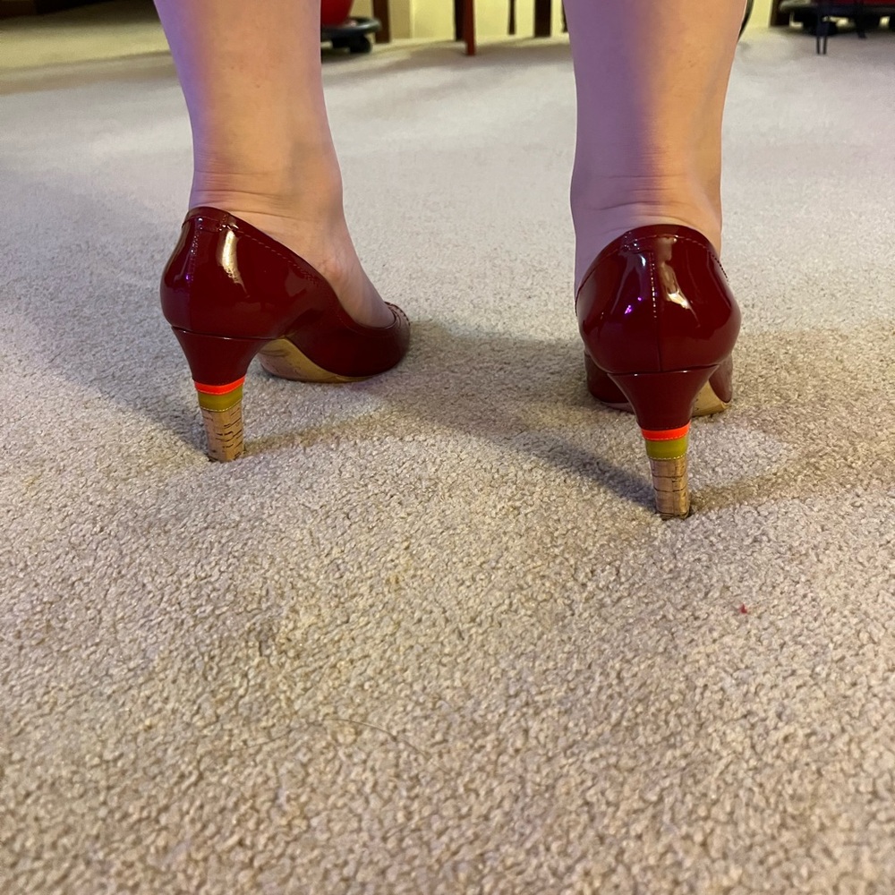 Celine Pumps Patent Leather in Red color - Picture 15 of 16
